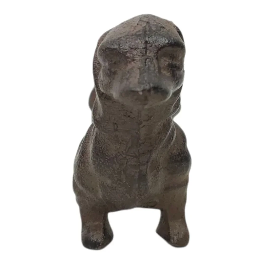 Dachshund Weiner Dog Figurine Statue Cast Metal Vintage Decorative Paper Weight